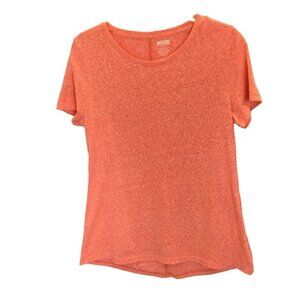 Duluth Trading Co Tee Short Sleeve Pullover Crew Neck Orange Women's Size Small